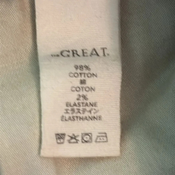 The Great sz 26 The Low Rise Nerd Crop 15” waist 9” rise 25” inseam dark wash - Picture 6 of 7